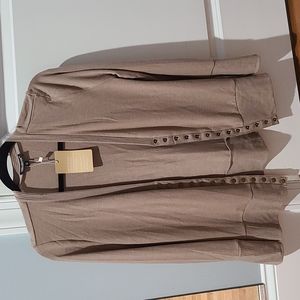 Long Sleeve Snaps Button Down V Neck Cute Knit Sweater Cardigan